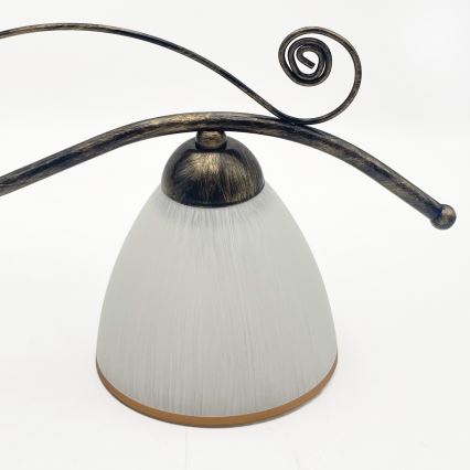 Κρεμαστό φωτιστικό οροφής RETRO 2xE27/60W/230V μπρονζέ/πατίνα