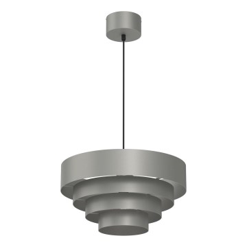 Κρεμαστό φωτιστικό οροφής RINGS 1xE27/15W/230V γκρι