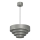 Κρεμαστό φωτιστικό οροφής RINGS 1xE27/15W/230V γκρι