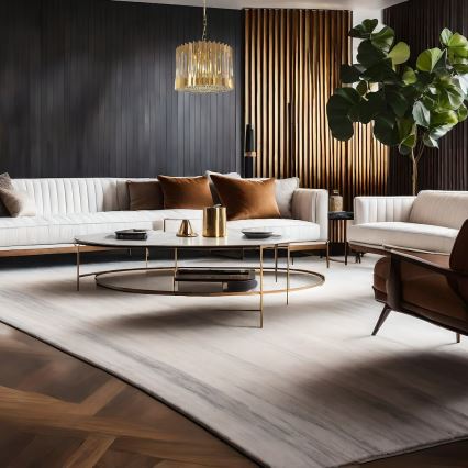 Κρεμαστό φωτιστικό οροφής RITZ 7xE14/40W/230V διάμετρος 42 cm χρυσό