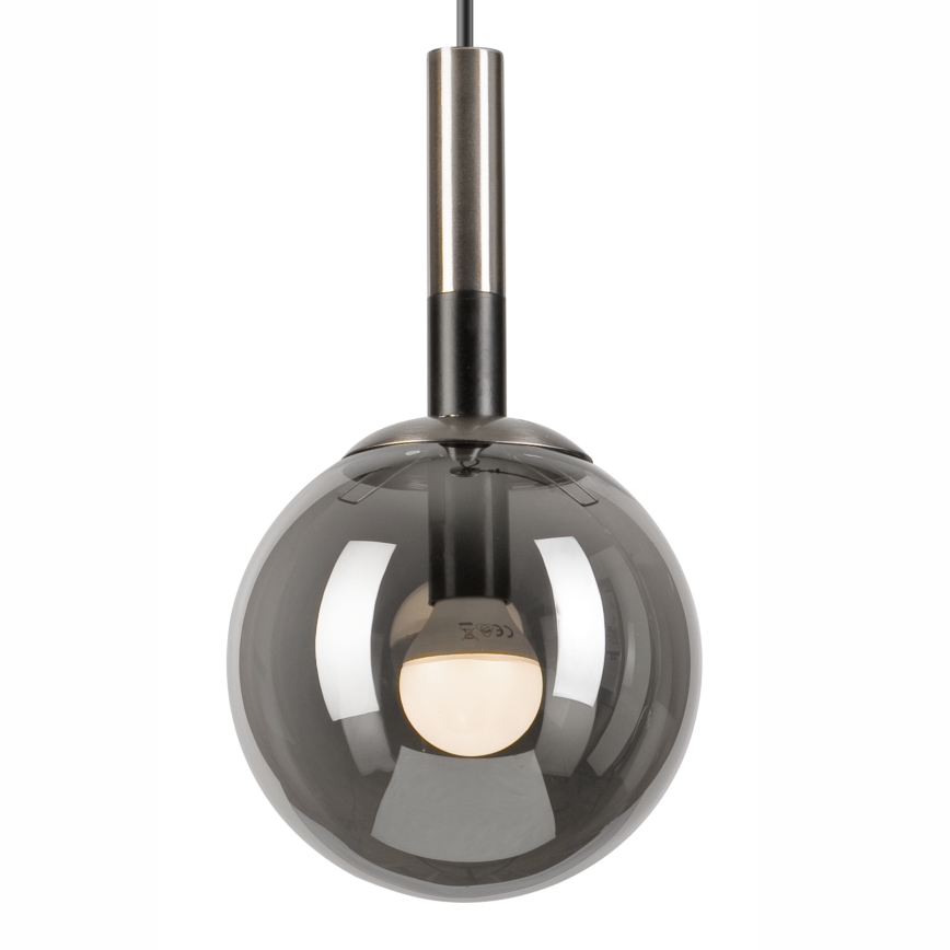 Κρεμαστό φωτιστικό οροφής ROLLO 1xE14/5W/230V ματ χρώμιο/φιμέ