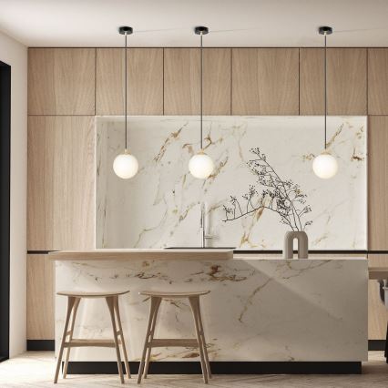 Κρεμαστό φωτιστικό οροφής ROYAL 1xE14/10W/230V διάμετρος 14 cm μαύρο