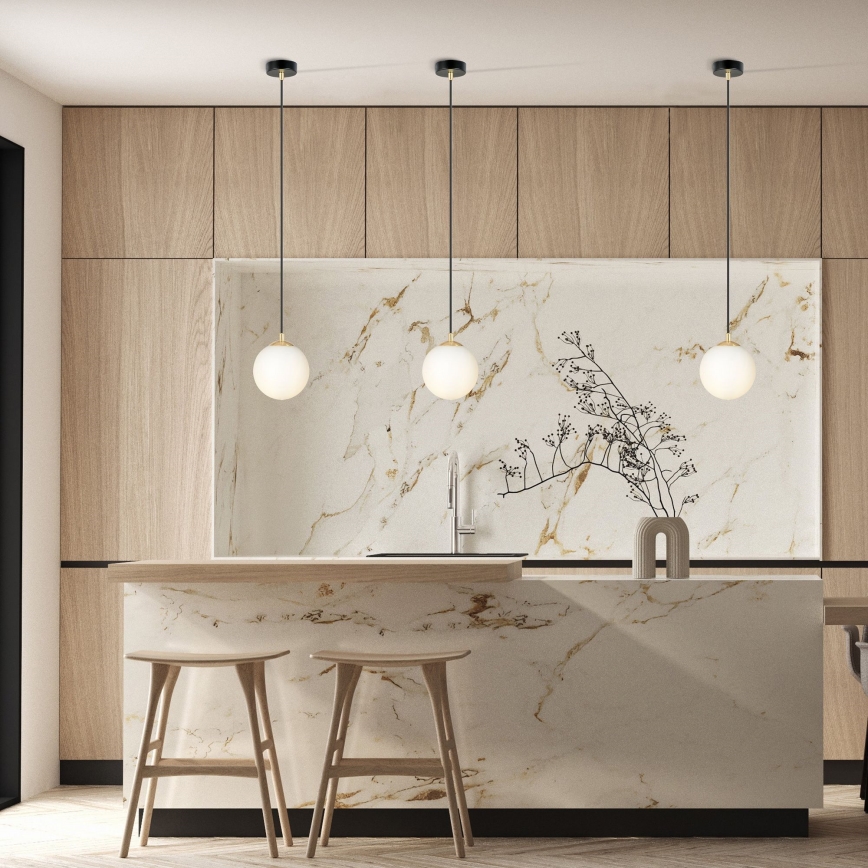 Κρεμαστό φωτιστικό οροφής ROYAL 1xE14/10W/230V διάμετρος 14 cm μαύρο