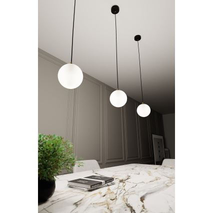 Κρεμαστό φωτιστικό οροφής ROYAL 1xE14/10W/230V διάμετρος 14 cm μαύρο