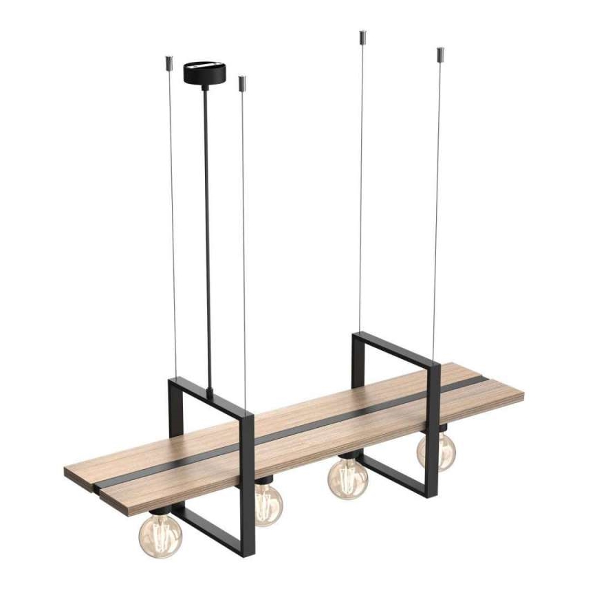 Κρεμαστό φωτιστικό οροφής SHELF 4xE27/60W/230V