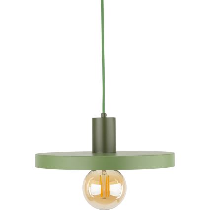 Κρεμαστό φωτιστικό οροφής SILA 1xE27/15W/230V διάμετρος 30 cm πράσινο