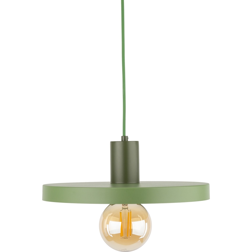 Κρεμαστό φωτιστικό οροφής SILA 1xE27/15W/230V διάμετρος 30 cm πράσινο