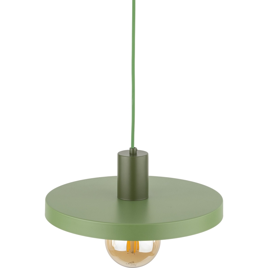 Κρεμαστό φωτιστικό οροφής SILA 1xE27/15W/230V διάμετρος 30 cm πράσινο