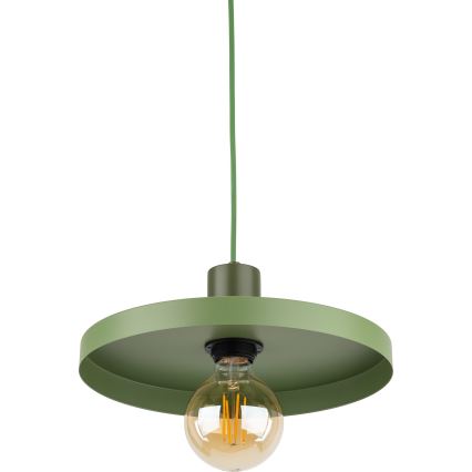Κρεμαστό φωτιστικό οροφής SILA 1xE27/15W/230V διάμετρος 30 cm πράσινο