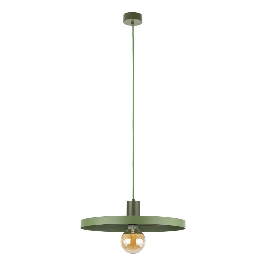 Κρεμαστό φωτιστικό οροφής SILA 1xE27/15W/230V διάμετρος 40 cm πράσινο