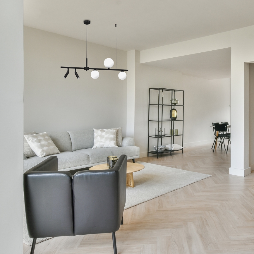 Κρεμαστό φωτιστικό οροφής SIRIO 5xG9/25W/230V μαύρο