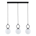 Κρεμαστό φωτιστικό οροφής SITRO 3xE14/10W/230V μαύρο/λευκό
