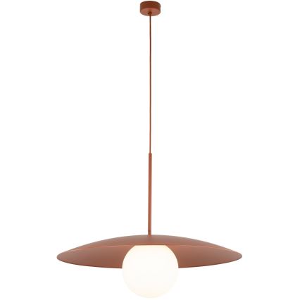 Κρεμαστό φωτιστικό οροφής SLATE 1xE27/15W/230V διάμετρος 65 cm τούβλο