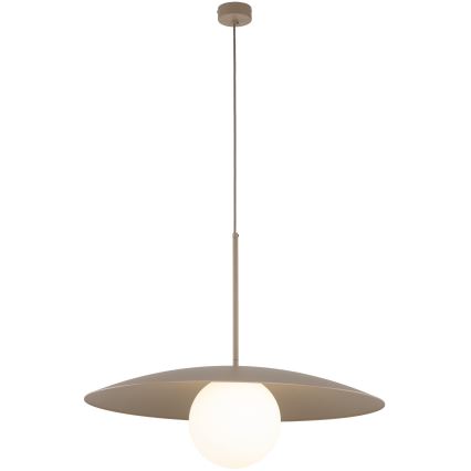 Κρεμαστό φωτιστικό οροφής SLATE 1xE27/15W/230V διάμετρος 65 cm μπεζ