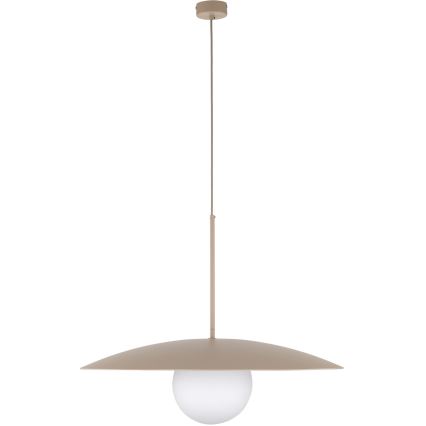 Κρεμαστό φωτιστικό οροφής SLATE 1xE27/15W/230V διάμετρος 65 cm μπεζ