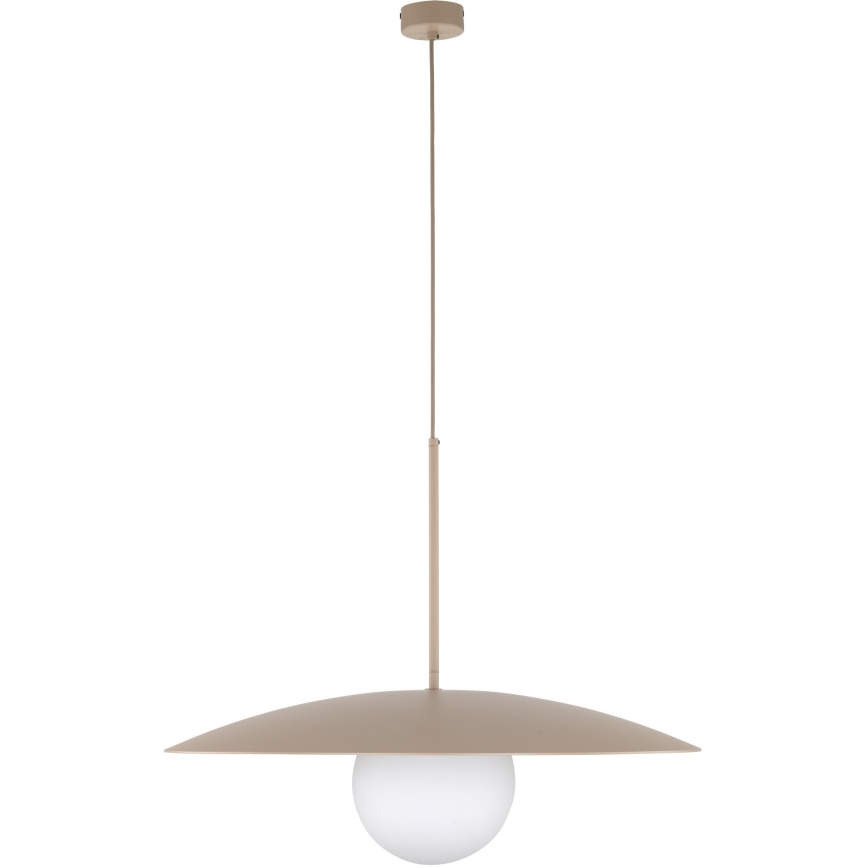 Κρεμαστό φωτιστικό οροφής SLATE 1xE27/15W/230V διάμετρος 65 cm μπεζ