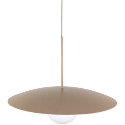 Κρεμαστό φωτιστικό οροφής SLATE 1xE27/15W/230V διάμετρος 65 cm μπεζ