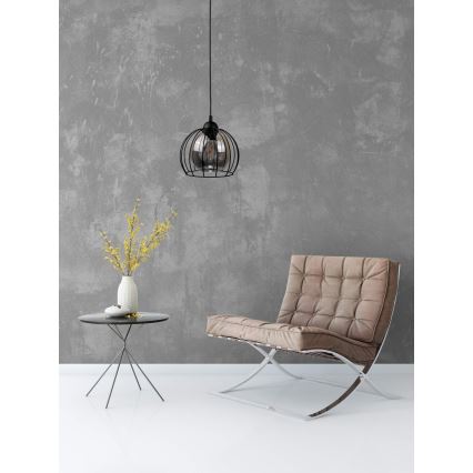 Κρεμαστό φωτιστικό οροφής SOLO BLACK 1xE27/60W/230V