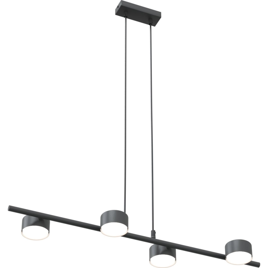 Κρεμαστό φωτιστικό οροφής SORA 4xGX53/12W/230V μαύρο