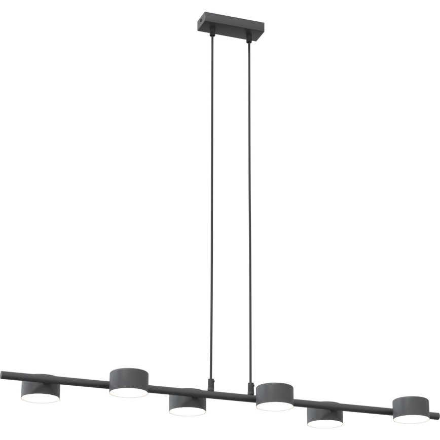 Κρεμαστό φωτιστικό οροφής SORA 6xGX53/12W/230V μαύρο