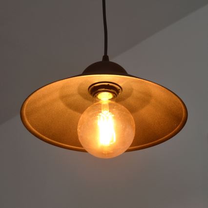 Κρεμαστό φωτιστικό οροφής SORAPIS 1xE27/15W/230V μαύρο