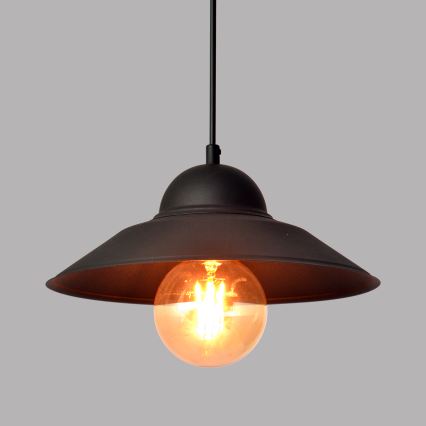 Κρεμαστό φωτιστικό οροφής SORAPIS 1xE27/15W/230V μαύρο