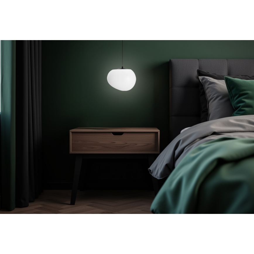 Κρεμαστό φωτιστικό οροφής STONES 1xE27/40W/230V διάμετρος 25 cm