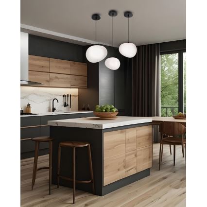 Κρεμαστό φωτιστικό οροφής STONES 1xE27/40W/230V διάμετρος 30 cm