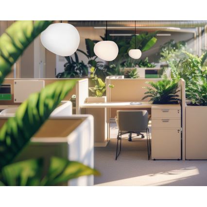 Κρεμαστό φωτιστικό οροφής STONES 1xE27/40W/230V διάμετρος 30 cm