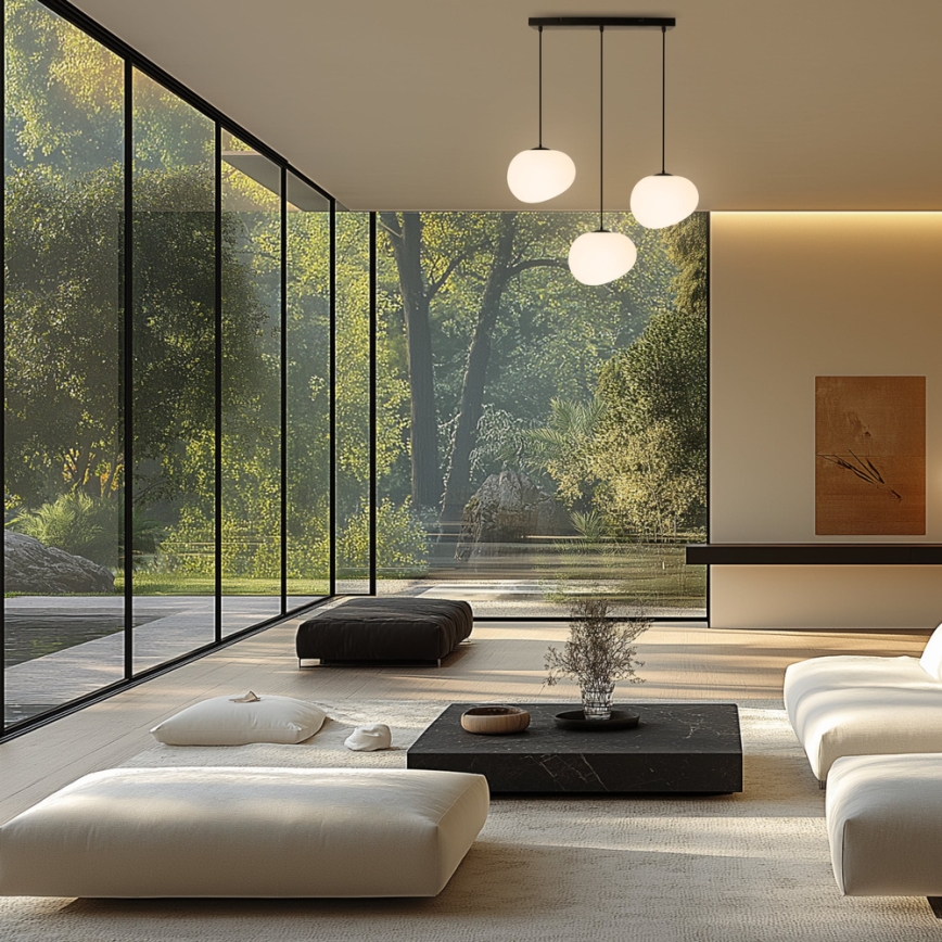 Κρεμαστό φωτιστικό οροφής STONES 3xE27/40W/230V