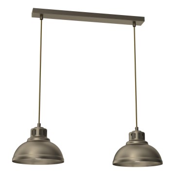 Κρεμαστό φωτιστικό οροφής SVEN 2xE27/15W/230V ορείχαλκος