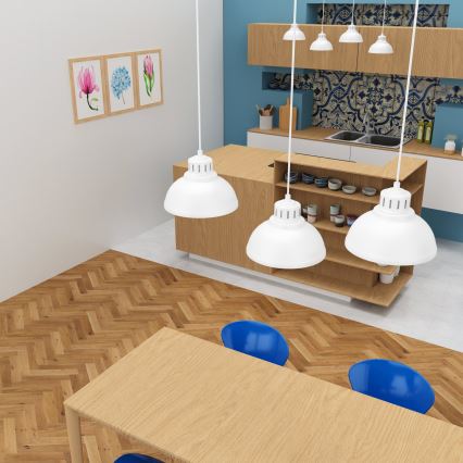 Κρεμαστό φωτιστικό οροφής SVEN 3xE27/15W/230V λευκό