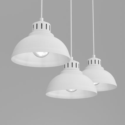 Κρεμαστό φωτιστικό οροφής SVEN 3xE27/15W/230V λευκό