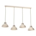 Κρεμαστό φωτιστικό οροφής SVEN 4xE27/15W/230V μπεζ