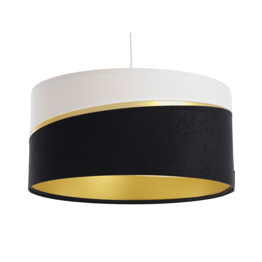 Κρεμαστό φωτιστικό οροφής SWING 1xE27/60W/230V μαύρο/λευκό/χρυσαφί