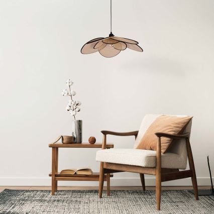 Κρεμαστό φωτιστικό οροφής TOBAGO 1xE27/20W/230V διάμετρος 60 cm μπεζ