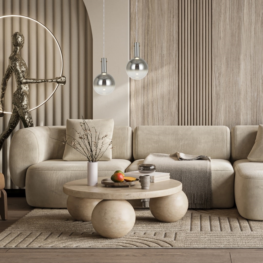 Κρεμαστό φωτιστικό οροφής TORONTO 1xGU10/8W/230V γυαλιστερό χρώμιο