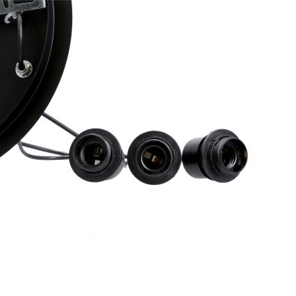 Κρεμαστό φωτιστικό οροφής τρίφωτο SPIEGA 3xE27/60W/230V χρυσό/μαύρο