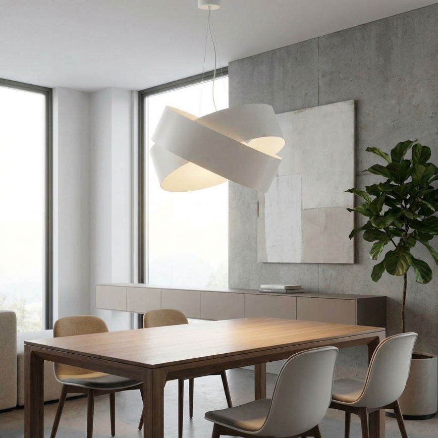 Κρεμαστό φωτιστικό οροφής VIENO 3xE27/15W/230V λευκό