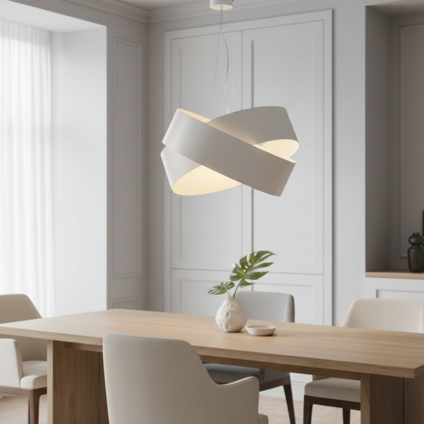 Κρεμαστό φωτιστικό οροφής VIENO 3xE27/15W/230V λευκό