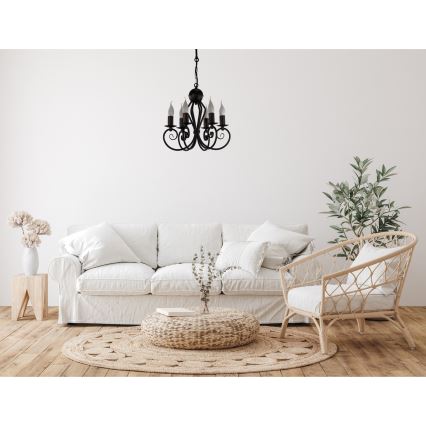 Κρεμαστό φωτιστικό οροφής VINCENT 6xE14/40W/230V