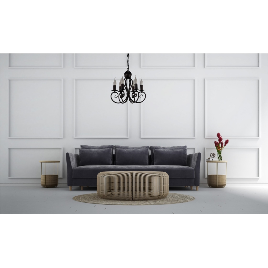 Κρεμαστό φωτιστικό οροφής VINCENT 6xE14/40W/230V