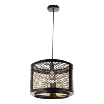 Κρεμαστό φωτιστικό οροφής VITO 1xE27/40W/230V μαύρο