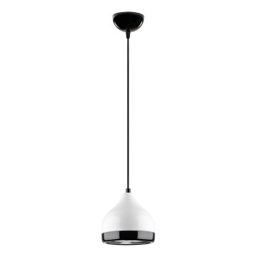 Κρεμαστό φωτιστικό οροφής YILDO 1xE27/40W/230V λευκό/μαύρο