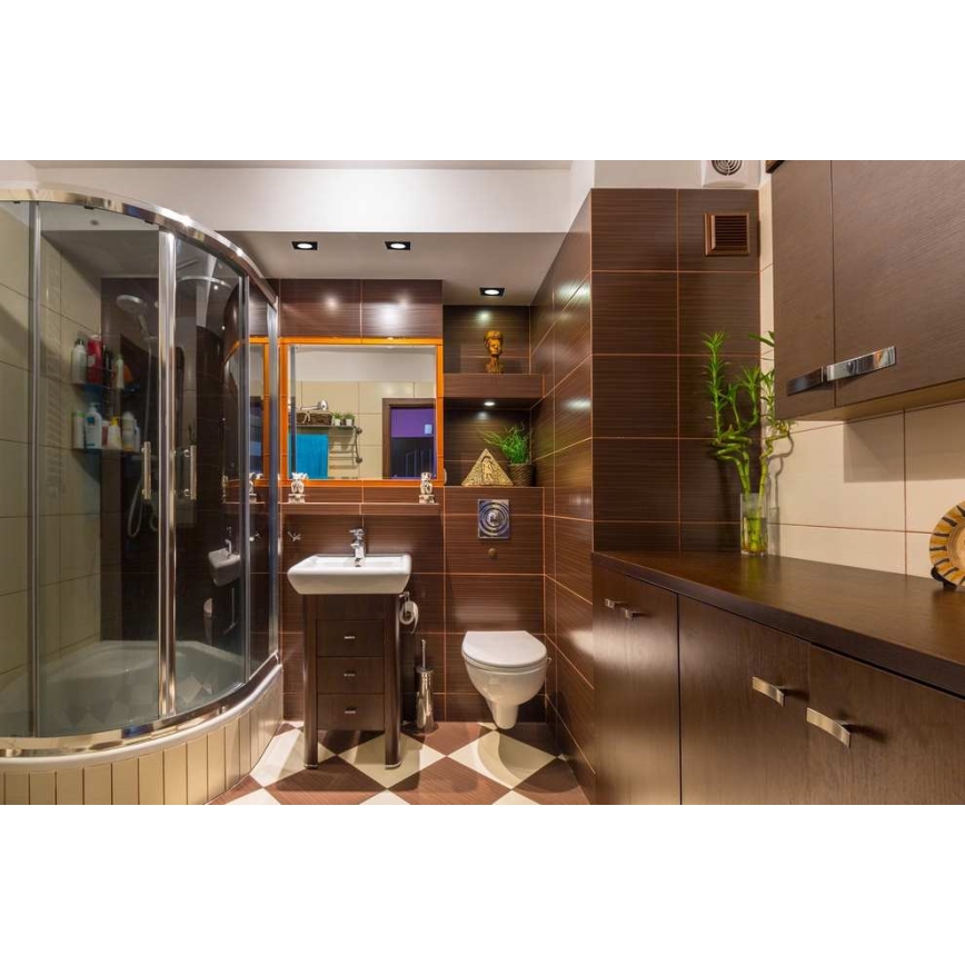 Κρεμαστό φωτιστικό οροφής μπάνιου LED BONO LED/8W/230V 4000K IP65 μαύρο