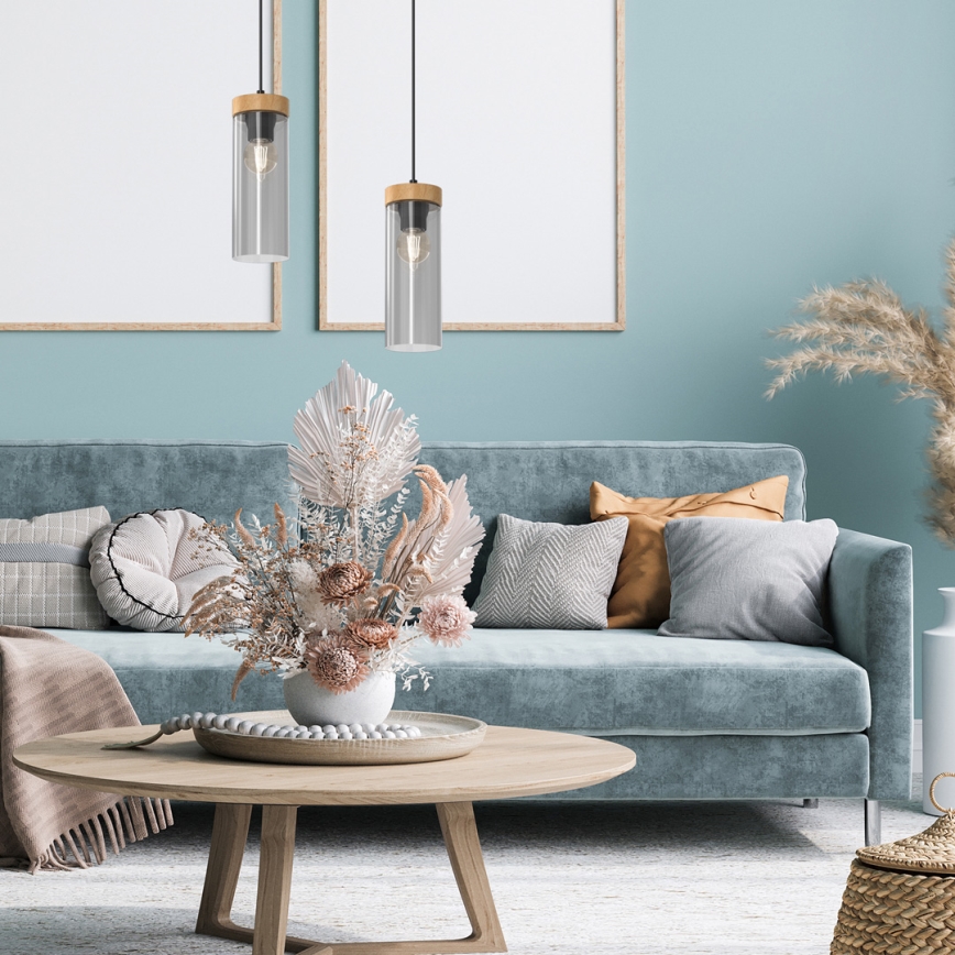 Κρεμαστό φωτιστικό οροφής μονόφωτο ELICA 1xE27/60W/230V