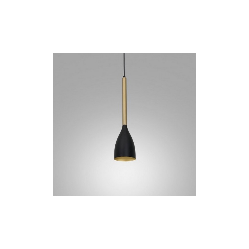 Κρεμαστό φωτιστικό οροφής μονόφωτοISTAPPAR 1xE27/60W/230V μαύρο/χρυσαφί