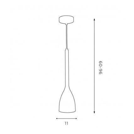 Κρεμαστό φωτιστικό οροφής μονόφωτοISTAPPAR 1xE27/60W/230V μαύρο/χρυσαφί