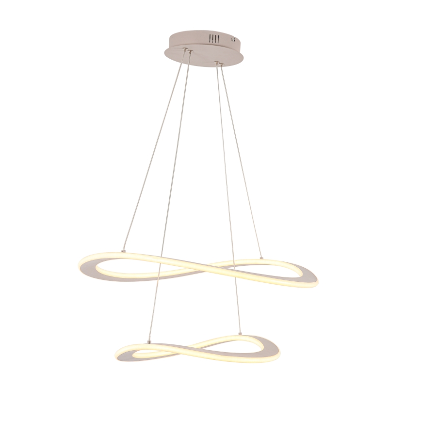 Κρεμαστό LED φωτιστικό σε καλώδιο CASHMERE LED/75W/230V Ø 59,5 εκ., λευκό
