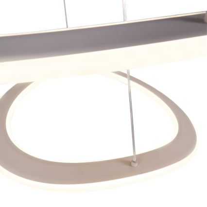 Κρεμαστό LED φωτιστικό σε καλώδιο CASHMERE LED/75W/230V Ø 59,5 εκ., λευκό